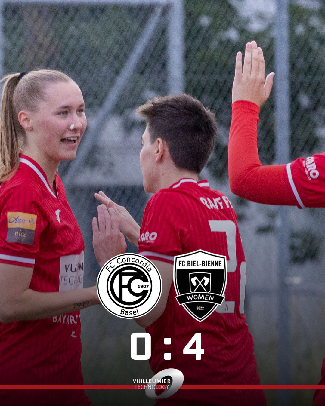 Matchbericht Concordia Basel vs FC Biel-Bienne Women 24.08.2025