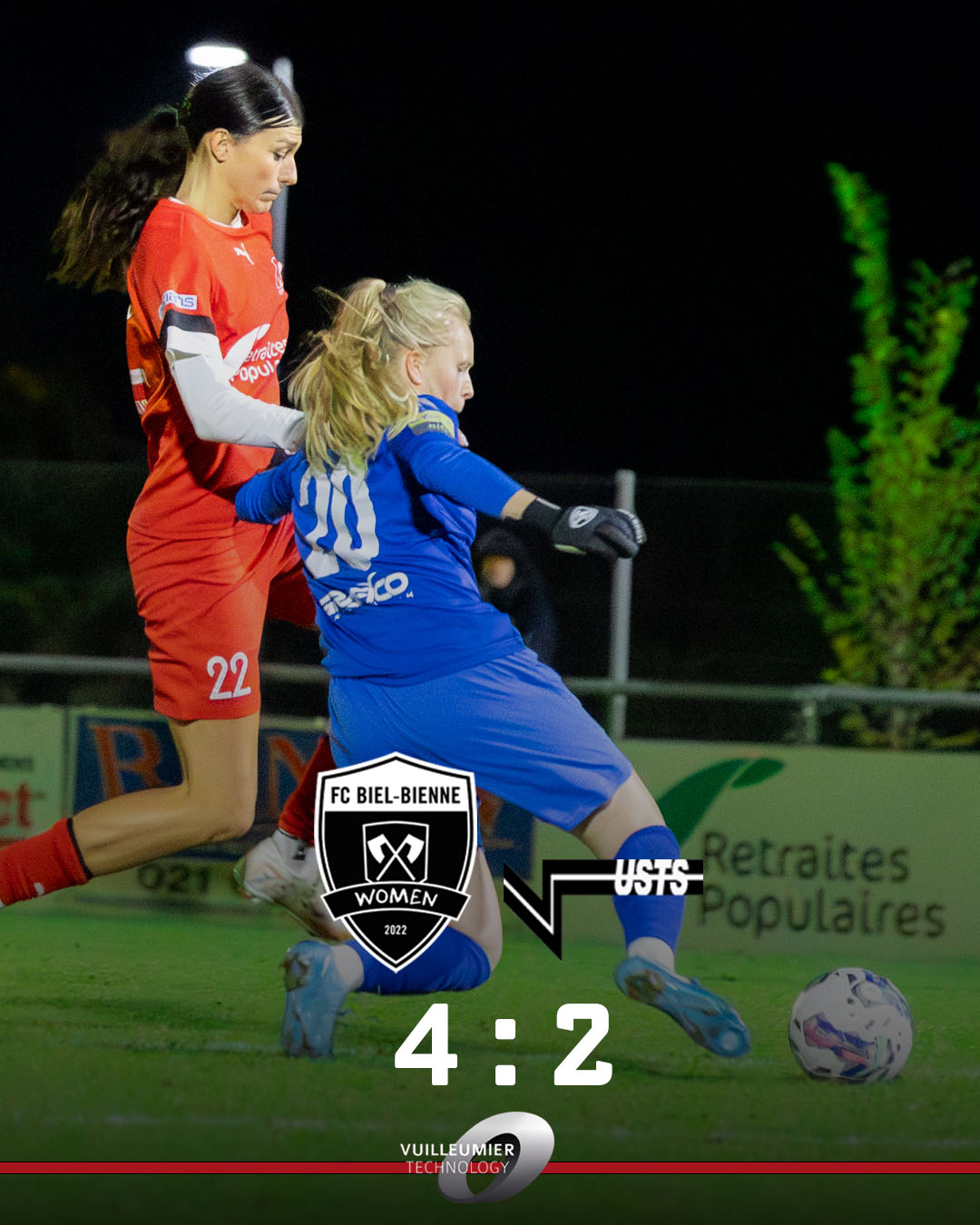 Compte rendu du match FC Biel-Bienne Women vs US Terre Sainte