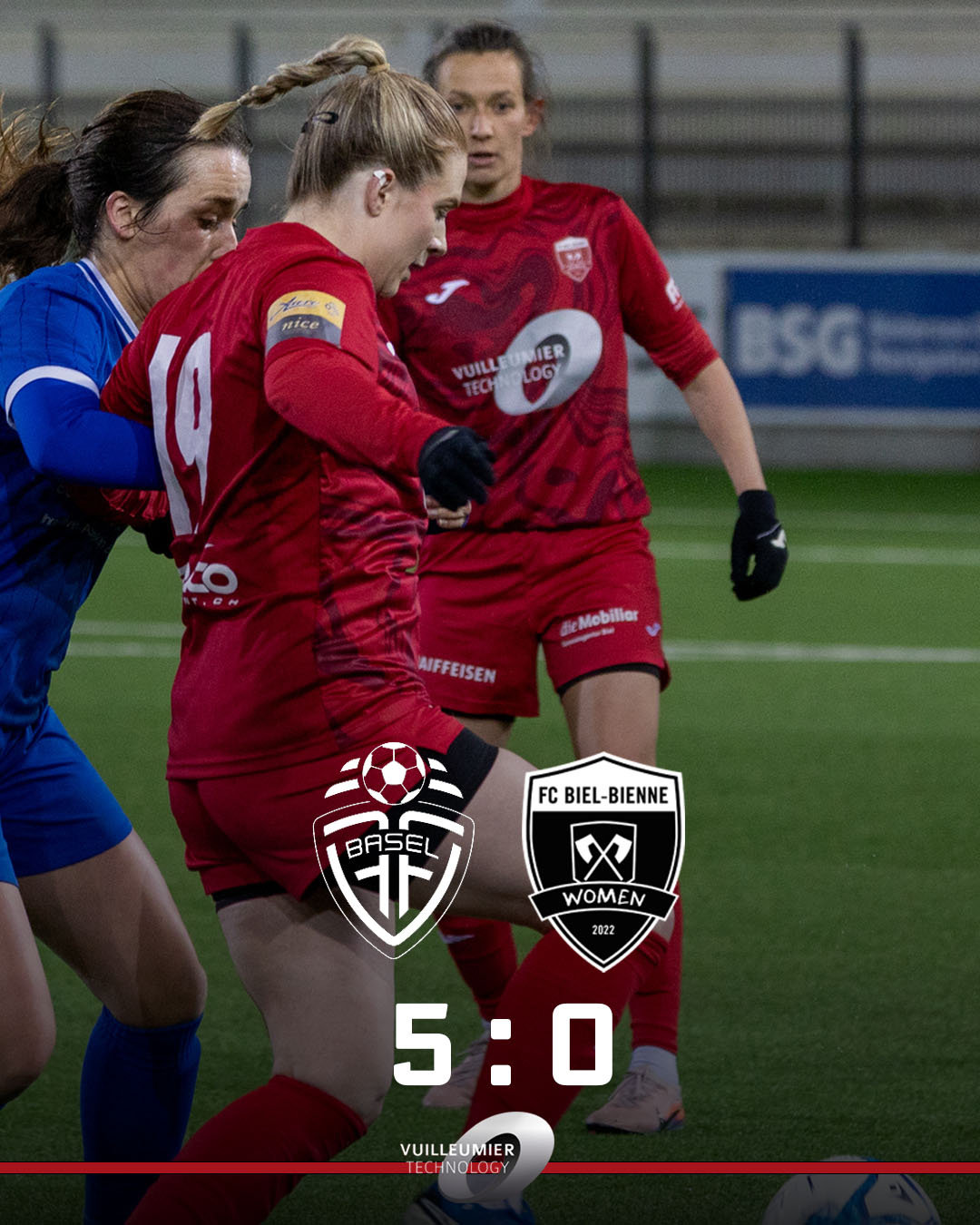 Compte rendu du match FFV Basel - FC Biel-Bienne Women